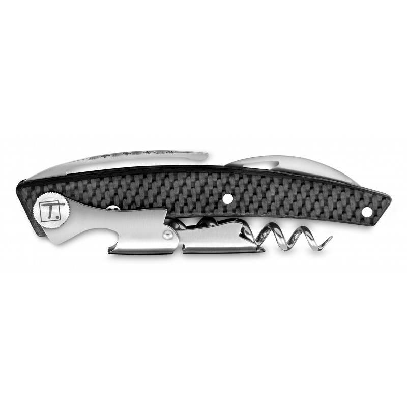 Le Thiers® corkscrew full carbon handle 2 level with clip