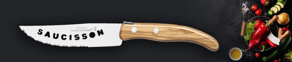 Couteau à saucisson acier inoxydable Escapade - Ducatillon